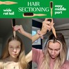 GranNaturals Boar Bristle Slick Back Hair Brush for Sleek Ponytail