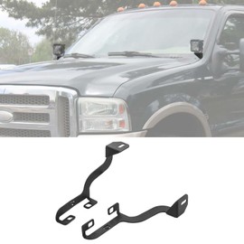 ROMELACK Hood Mount Brackets Ditch Light Pods Bracket Heavy Duty Steel Compatible with Ford F250 F350 F450 F550 Super Duty 1999-2007