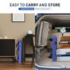 SPACEKEEPER Folding Hand Truck, 500 LB Capacity Luggage Cart, Portable