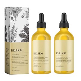 EELHOE Veganic Natural Hair Growth Organic Rosemary Oil for Dry Damaged Hair and Growth Thin Hair. Haircare Nourishing Comfort - quantity: two bottles