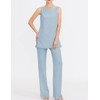 Zongqiven Chiffon Mother of The Bride Pant Suits 3Pcs Wedding