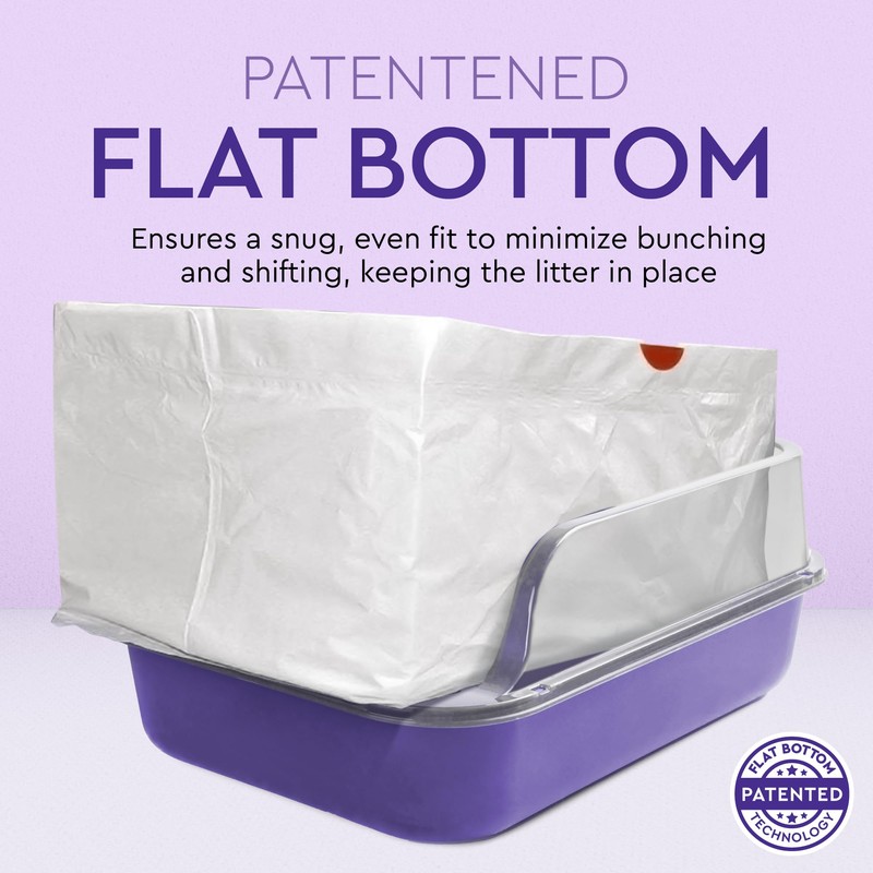 Alfapet Heavy Duty Flat Bottom Cat Litter Box Liners -