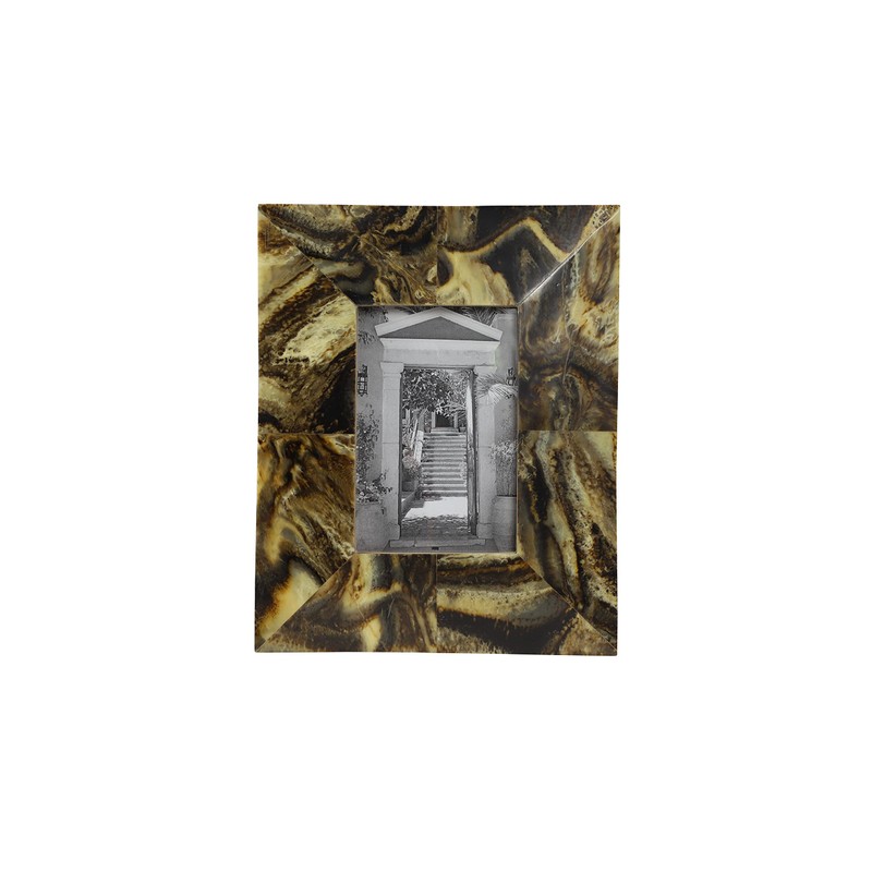 Deco 79 Gold & Brown Resin Rectangular Picture Frame with