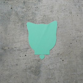 Decal Stickers of cat (Mint) (Set of 2) Premium Waterproof Decal Stickers for Laptop Phone Accessory Helmet Car Window Mug Tuber Cup Door Wall Decoration - BICVER1c72300MI0124