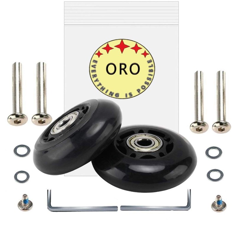 ORO 1 Pair Luggage Wheels Replacement 70mm Case Wheels with