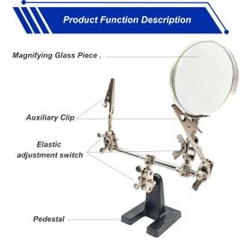 FEFFXY Soldering Tools - Helping Hands Soldering Station with Auxiliary Clips Clamp Repair Tools Kit, Soldering Stand for Soldering, Assembly, Miniatures 1PCS
