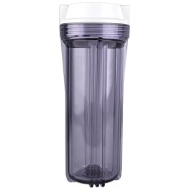 Neo-Pure 10" Neo-Pure SlimLine Filter Housing Clear Sump/Flat White Cap 1/2" No Pressure