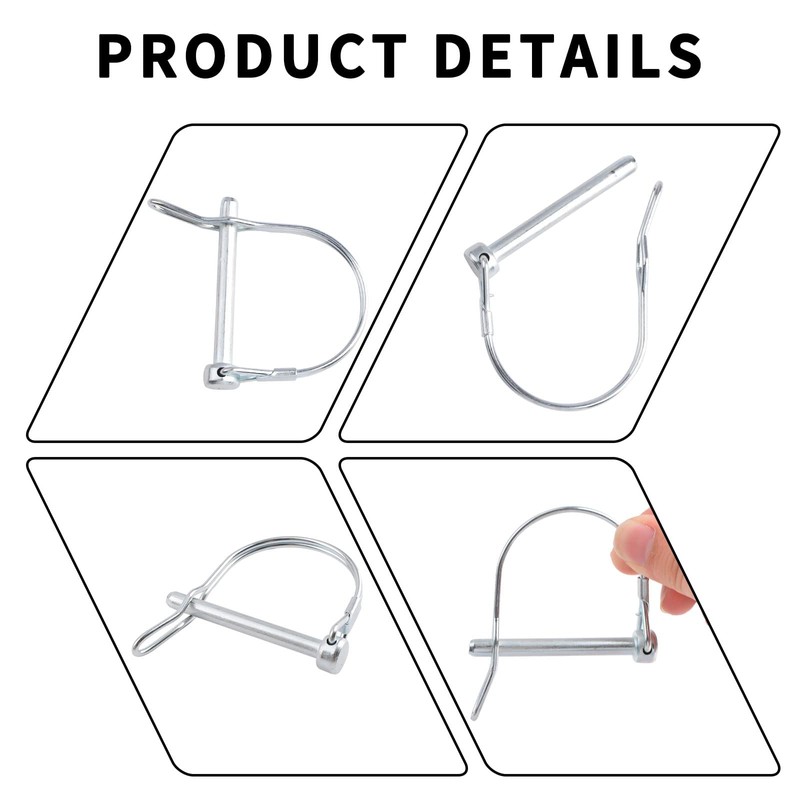 INCREWAY Linch Pin, 4PCS 6 * 55mm Carbon Steel Locking