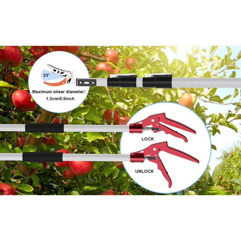 Quoddify 2 in 1 Tree Pruner & Pole Saws for