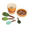 LABRIMP Elegant Cactus Measuring Spoon Set 5-Piece Ceramic Utensils Ergonomic