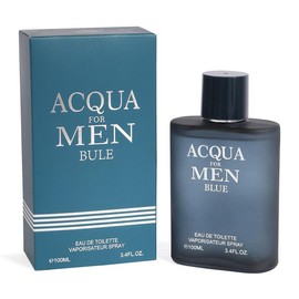 Acqua For Men Blue Eau De Toilette Spray Cologne for Men 100ml/3.4fl.oz.