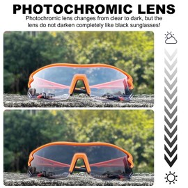 X-TIGER Photochromatic Photochromic Cycling Glasses Men Women UV400 Protection Sports Glasses Transprante Sunglasses MTB Outdoor Sports