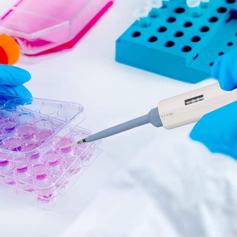 Lab Micropipette 0.1‑2.5ul Adjustable Volume Single Channel Pipettor Instruments Equipment