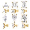 Bagutta Pavone Cubic Zirconia Stud Earrings for Women,18K Gold Plated,Women’s