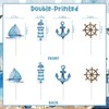 Kreatwow Nautical Cupcake Toppers - 24 Pieces in 4 Different