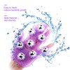 Body Massage Glove, Palm Shaped Massager Roller Ball Metal Rolling