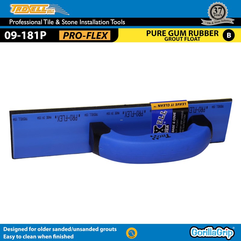 TROXELL USA - 3" X 12" Gum Rubber Base &