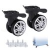 Suitcase Casters, 1 Pair Suitcase SwivelCasters Repalcement Double Row Wheels