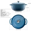 Mercer Culinary Enameled Cast Iron Round Dutch Oven, 6 qt.,