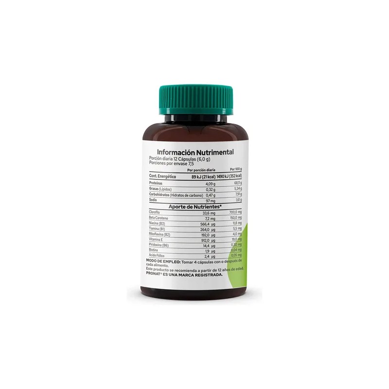 Suplemento Alga Spirulina (90 Caps) - Pronat