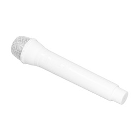 Microphone Props ABS Material Cosplay White 1:1 Scale Kids Photography Performance Practice Realistic Design Toy Microphone