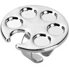 Silver Metal Mini Manicure Palette, Paint Palette Finger Rings, Wearable