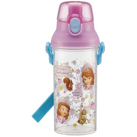 Skater PSB5TR Children's Water Bottle, Clear Bottle, 16.9 fl oz (480 ml), Sofia 19