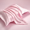 HommxJF 5Pcs Pink Silk Sheets Full Size Satin Sheets Set