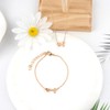 Gold Initial Necklace and Bracelet Set for Women - Jewelry