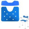 Shower Chair Seat Mat & Back Mat Sets Fit Cutout