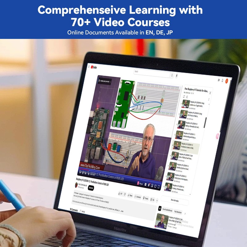 SunFounder Raphael Ultimate Starter Kit for Raspberry Pi 5 4