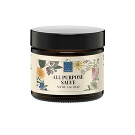 Wise Woman Herbals All-Purpose Salve, Herbal Balm with Calendula & Comfrey, Soothes Dry, Irritated Skin, Postpartum Skin Care, Nourishing Skin Support for All Ages, Non-GMO, 2 oz Jar
