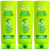 Garnier Fructis Grow Strong Anti-Breakage Conditioner w/Niacinamide 12oz - 3Pack