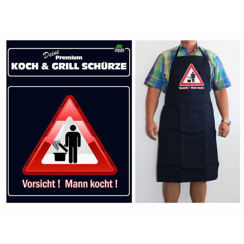 teprovo Men's BBQ Apron Cooking Apron Bib Apron Man Cooking
