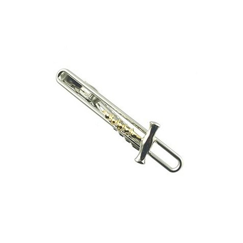 Tie bar~Tie Clip~Novelty Corkscrew Tie Bar 73mm Select Gift Pouch
