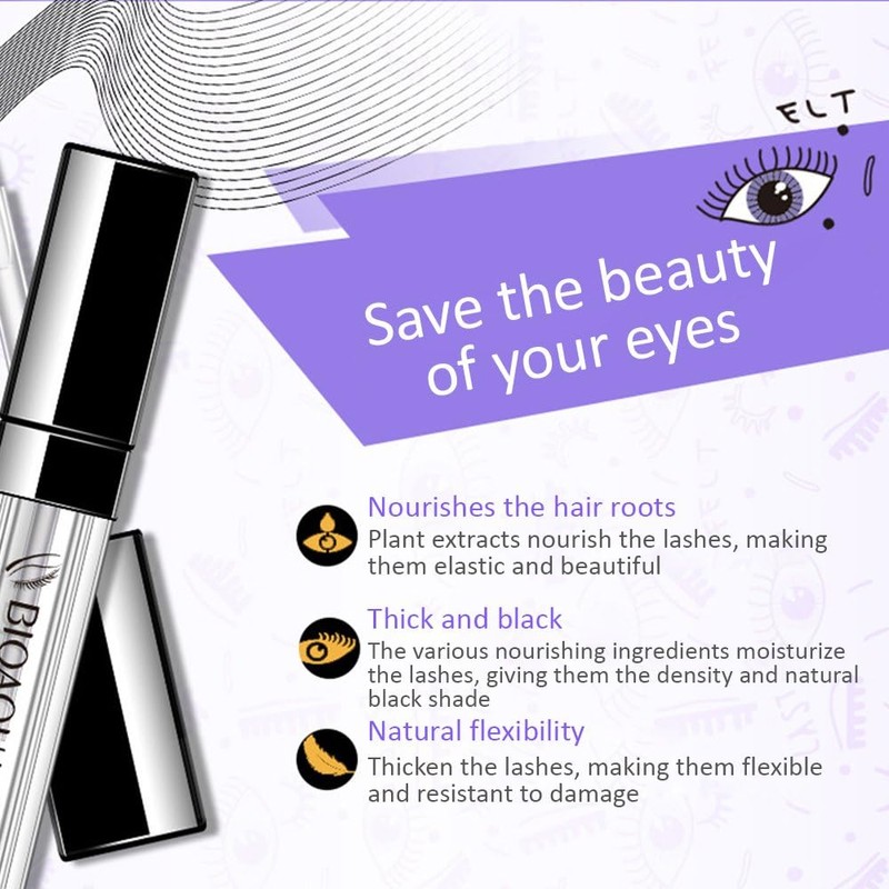 BIOAQUA Eyebrow Eyelash Hairline Beard Lengthening Liquid Soft Brush Thickness