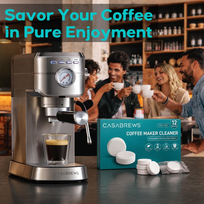 CASABREWS Coffee Maker Cleaner Descaler, 1 Pack Universal Coffee Machine