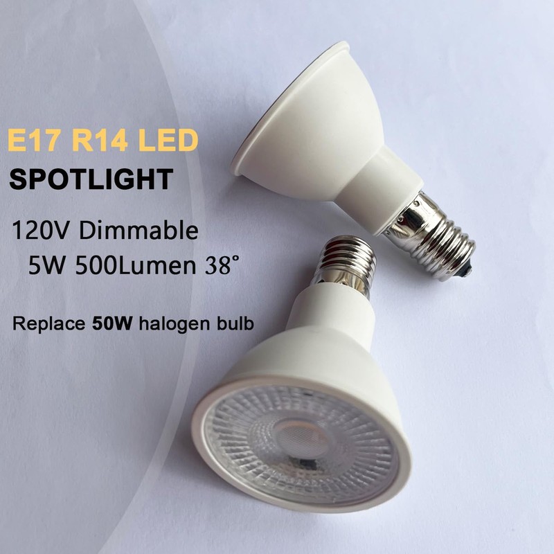 KAKEMONO E17 LED Spotlight Bulb Dimmable 40W Halogen Replacement E17