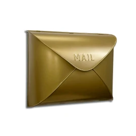 NACH Wall Mount Mailboxes for Outside, 11 x 5 x 8.75 inch Antique Brass Wall Mailboxes for Outside, Waterproof Mailboxes for Outside - Envelope Mailbox