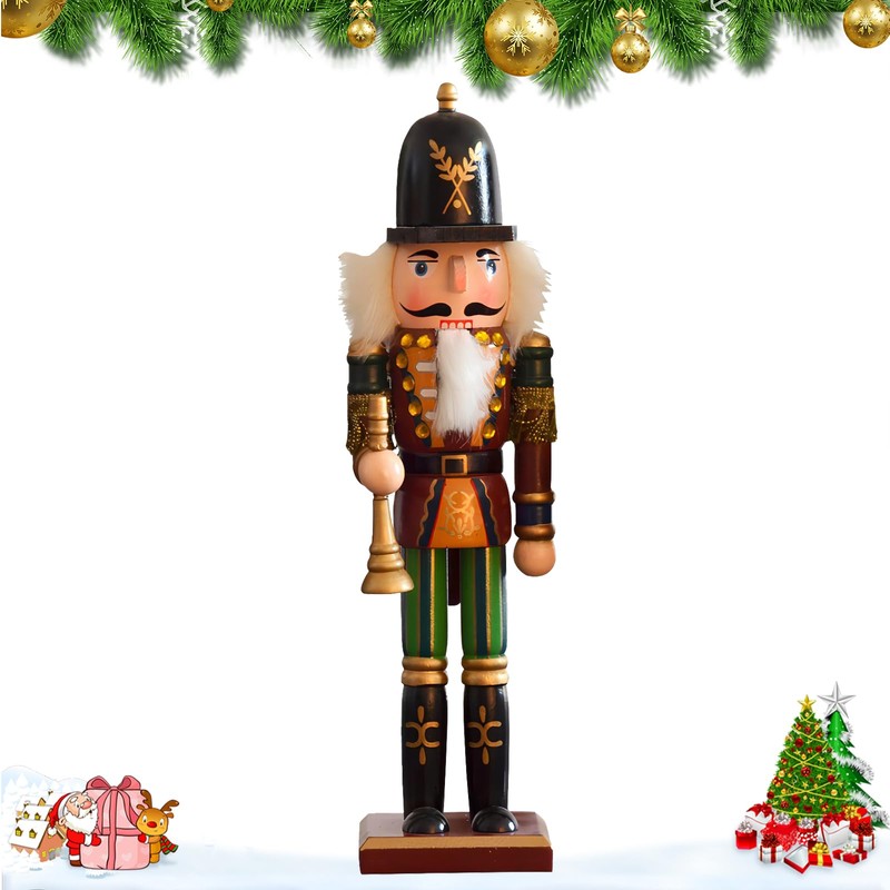 Falafoty Wooden Nutcracker Christmas Nutcracker Figure 30 cm Soldier Nutcracker