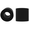 2 Pack Replacement Rubber Rollers - Black Spare Rollers Compatible