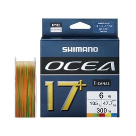 Shimano LD-A71Y PE Line, Osia, 17+ PE, 300 m, No. 6 (105lb), 5 Colors
