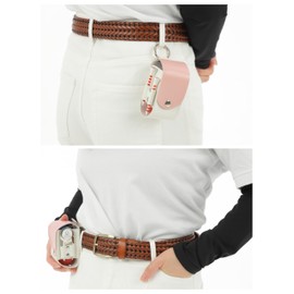 REIFOUR Golf Ball Case, 3 Colors to Choose from, Buckle-type, Carabiner Type, Easy to Put on and Take Off, Golf Ball Pouch, Holds 2 Golf Ball Pouches, Magnetic Marker, Green Fork, Popular, Lightweight