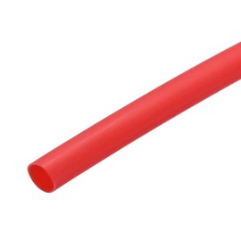 sourcing map Heat Shrink Tubing 2.5mm Dia 2:1 Heat Shrink Tube Wrap Cable Sleeve 3.1m Red