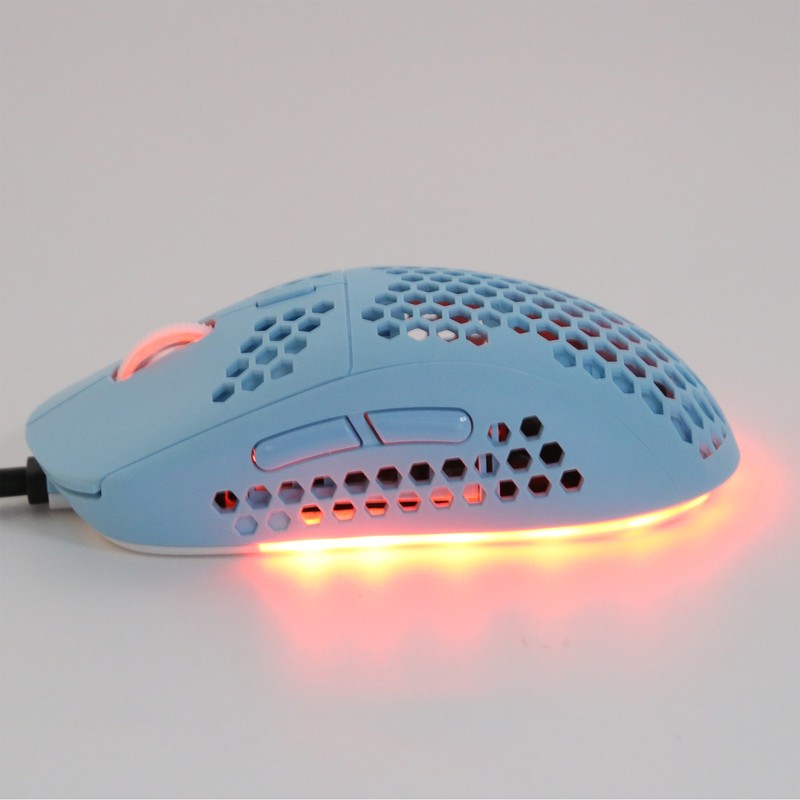 Wire Mouse Hollow Design DPI Adjustable RGB Lighting Effect Laptop