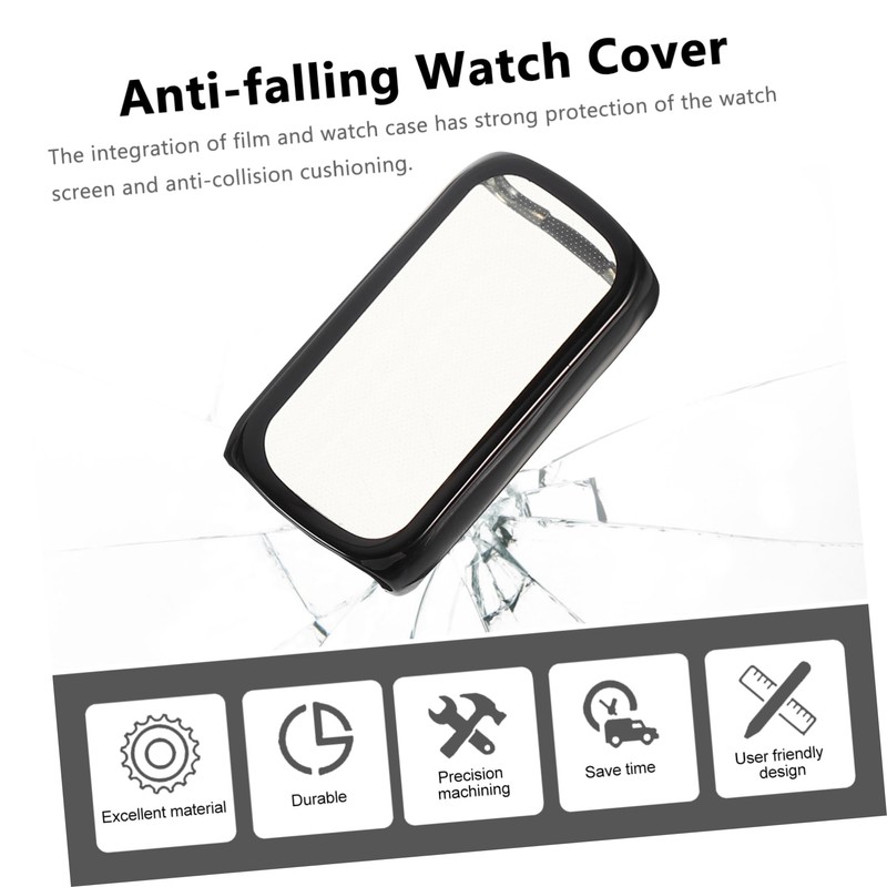 OSALADI 2pcs All-Around Protective Case for Smartwatch TPU Screen Protector