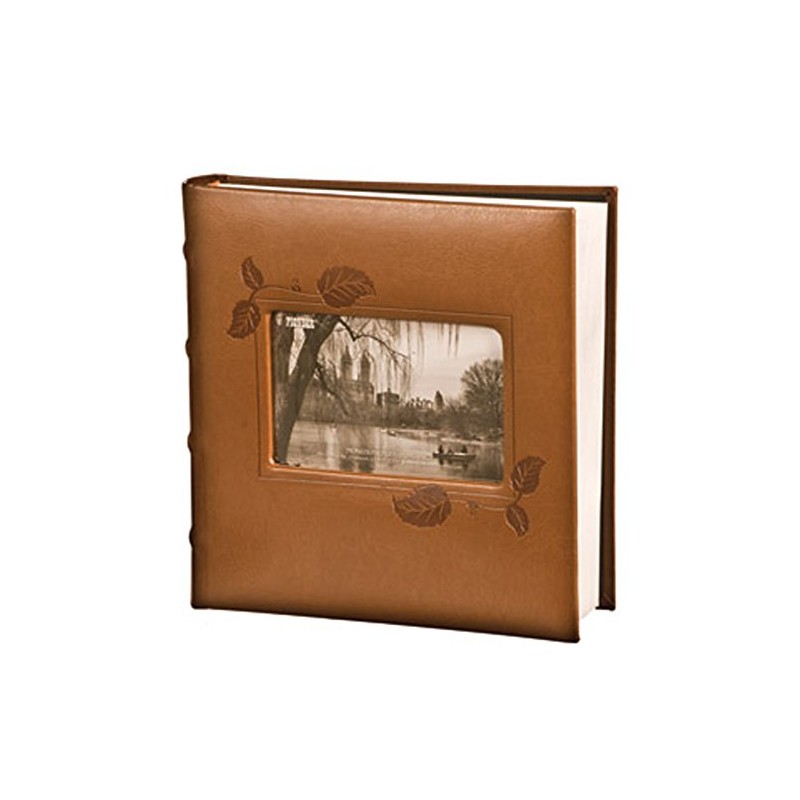 Pioneer Embossed Ivy Frame Leatherette Cover Photo Album, Brown 4