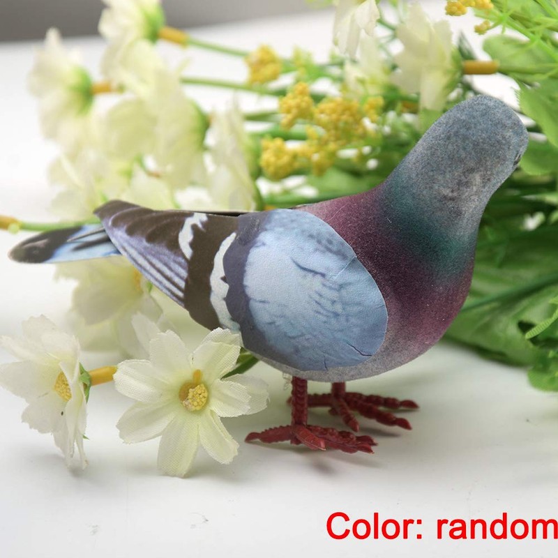 Artificial Simulated Foam Birds, Artificial Compression Foam Simulation Pigeon, Mini