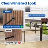 Muzata 50 Pack 1/8" 5/32" 3/16" Black Cable Railing Protector