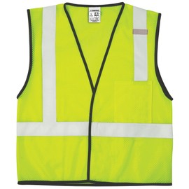 Kishigo 1193 Economy Series Ultra Cool Mesh 1 Pocket Vest, Fits Small and Medium, Lime